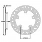 BRAKE DISC FOR SUZUKI 650 BURGMAN 2004> Rear (EXT 250mm - INT 58.3mm - 5 Holes ) (DF4086A) -NEWFREN- 8025832194538