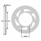BRAKE DISC FOR YAMAHA 500 TMAX 2001>2007 Front (OEM 5VU2582W0000) (EXT 267mm - INT 132mm - 6 Holes ) -IGM-