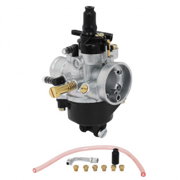 CARBURETOR P2R 17,5 TYPE PHVA (SENDA) (FLEXIBLE ASSEMBLY/WITH LUBRICATION AND DEPRESSION/CHOKE LEVER) -ECO QUALITY -6 JETS+1 ELBOW+1 RUBBER)