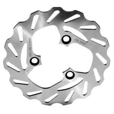 BRAKE DISC - POLINI FOR MBK 50 NITRO AV/Rear, OVETTO Front, YAMAHA 50 AEROX AV/Rear, NEOS Front / PEUGEOT 50 TKR Front, TREKKER Front / PIAGGIO 50 TYPHOON Front (EXT 190mm - INT 80mm - 3 Holes ) (175.0046) 8054705114052