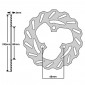 BRAKE DISC - POLINI FOR MBK 50 NITRO AV/Rear, OVETTO Front, YAMAHA 50 AEROX AV/Rear, NEOS Front / PEUGEOT 50 TKR Front, TREKKER Front / PIAGGIO 50 TYPHOON Front (EXT 190mm - INT 80mm - 3 Holes ) (175.0046) 8054705114052