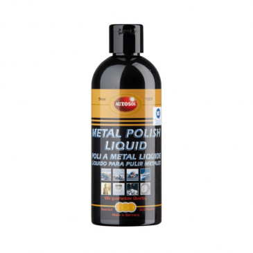 POLISH AUTOSOL METAL LIQUID (FLACON 250ml) (ENTRETIEN TOUS METAUX : ALU, INOX, ACIER...) (MADE IN GERMANY - QUALITE PREMIUM) 4004982012101