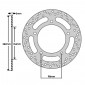 BRAKE DISC FOR YAMAHA 530 TMAX 2012>2016 Rear, TMAX DX-SX 2017> Rear, TMAX 560 2020> Rear (EXT 282 mm - INT 134 mm - 5 Holes ) (DF4128A) -NEWFREN- 8025832280545