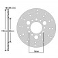 DISQUE DE FREIN ADAPTABLE MBK 50 NITRO 1997> AV/AR, STUNT 2000> AV / YAMAHA 50 AEROX 1997> AV/AR, SLIDER 2000> AV (EXT 190mm - INT 58mm - 3x3 TROUS) -P2R-