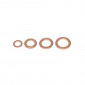DRAIN PLUG GASKET - BRASS - Internal Ø 8 to 14mm - External Ø 12 to 20mm (4 PIECES SET) -SELECTION P2R- 3701213424467