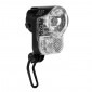 HEAD LIGHT ON BATTERY/or DYNAMO- FOR EBIKE - ON FORK - AXA PICO 30-E 6/42V 30LUX BLACK - SHINES UP TO 50M / VISIBLE FOR 3KMS