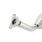 EXHAUST FOR 50CC MOTORBIKE VOCA CROSS CHROMED FOR SHERCO 50 SM-R, SE-R (LOW MOUNTING - BLUE ALUMINIUM SILENCER)