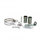 EXHAUST FOR 50CC MOTORBIKE VOCA CROSS CHROMED FOR SHERCO 50 SM-R, SE-R (LOW MOUNTING - BLUE ALUMINIUM SILENCER) 3700948276037