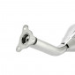 EXHAUST FOR 50CC MOTORBIKE VOCA CROSS CHROMED FOR SHERCO 50 SM-R, SE-R (LOW MOUNTING - RED ALUMINIUM SILENCER)