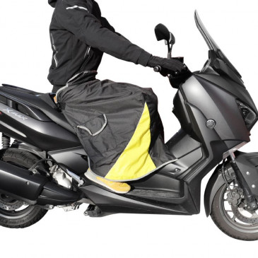 LEG COVER - ADX UNIVERSAL FOR RIDER- BLACK+ VELVET INSIDE (TO BE ATTACHED TO THE BIKE) 3700948109359