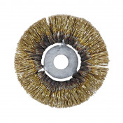 BROSSE CIRCULAIRE ROTATIVE DIAM 90mm FILS 35/100 ALESAGE 14mm -TIP TOP- (5995080) 3285245995084