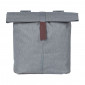 SACOCHE ARRIERE VELO DOUBLE BASIL CITY GRIS CLAIR 28/32L FIXATION VELCROS SUR PORTE BAGAGE (30x18x49cm) FERMETURE PLIANT ANTI-PLUIE 8715019180729