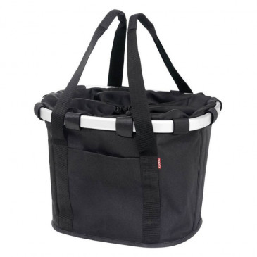 PANIER AVANT TOILE KLICKFIX BIKEBASKETS NOIR FIXATION SUR CINTRE 15L (35x28x26cm) (LIVRE SANS FIXATION) 4030572002368