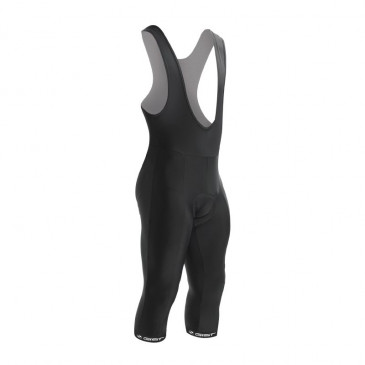 ADULT BIB SHORTS - GIST 3/4 LENGTH - Fleece fiber for mid season - BLACK M - 5153