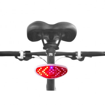 TAILLIGHT ON BATTERY - ON SEATPOST - WIRELESS REMOTE CONTROL ON HANDLEBAR-TURN LIGHTS- RECHARGEABLE ON USB