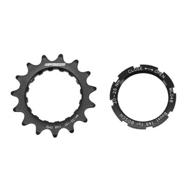 SPROCKET COMPATIBLE BOSCH 15DTS (SHOULDERED 2.5mm) FSA BLACK - FOR CHAIN 2.38