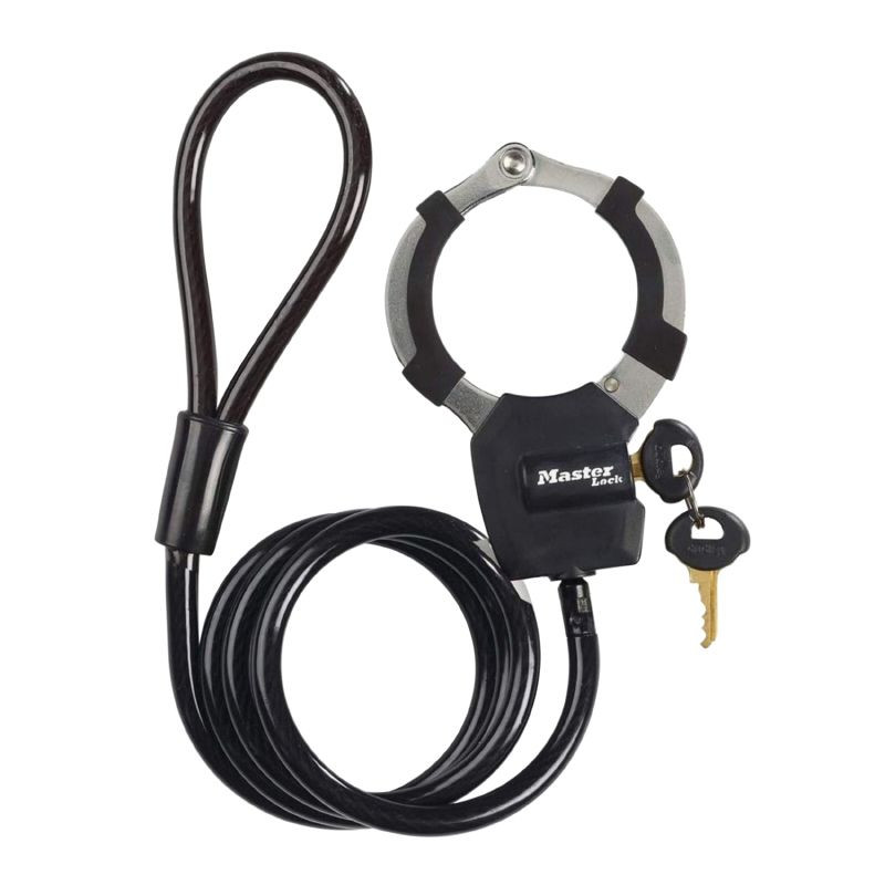 Antivol Menotte et cable MASTERLOCK - Les accessoires de trottinette/ANTIVOL  Trottinette électrique - Mobilityurban