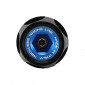 OIL CAP FOR MAXISCOOTER RECKLESS ALUMINIUM FOR YAMAHA 530 TMAX 2017>2019 BLACK/BLUE (SOLD PER UNIT)
