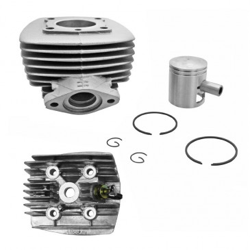 HAUT MOTEUR CYCLO ADAPTABLE PEUGEOT 103 MVL-SP, SPX-RCX, VOGUE AIR -ALU NIKASIL P2R- FIXATION UNIQUEMENT A BRIDE- (LIVRE AVEC CULASSE / SANS JOINTS) 3700948087916