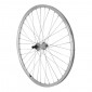 ROUE VTT 26" ER10 ARRIERE ARGENT DOUBLE PAROI MOYEU ALU BLOCAGE ROUE LIBRE 7/6V. JANTE 19C