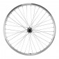 WHEEL FOR MTB - 26" ER10 REAR -SILVER- DOUBLE-WALLED -ALUMINIUM HUB- QUICK RELEASE FREEWHEEL 6/7 SPEED 3660429030322