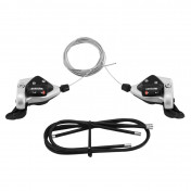 GEAR SHIFTERS SET-FOR MTB - P2R -INDEXED- RAPID PUSH-PULL 7 SPEED (PAIR) 3700948187920