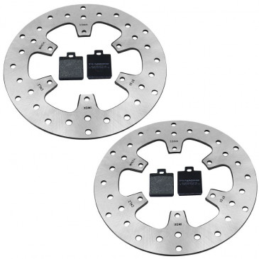  KIT FREINAGE (DISQUE+PLAQUETTES) AVANT ORIGINE PIAGGIO 125 250 300 400 500 MP3 GILERA 500 FUOCO 1R000475 