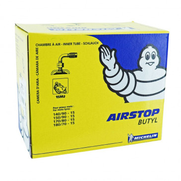 CHAMBRE A AIR 15'' 140/90-15, 150/90-15, 170/80-15, 180/70-15 MICHELIN 15MJ VALVE COUDEE 90°