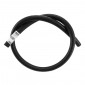 COOLANT HOSE 12x19mm REINFORCED - BLACK (1M) (PIAGGIO 50 NRG) -SELECTION P2R-