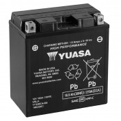 BATTERY 12V 18 Ah YTX20CH-BS YUASA MF MAINTENANCE FREE HIGH PERFORMANCE SUPPLIED WITH ACID PACK (Lg150xWd87xH161)