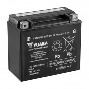 BATTERY 12V 18 Ah YTX20H-BS YUASA MF MAINTENANCE FREE HIGH PERFORMANCE SUPPLIED WITH ACID PACK Lg175xWd87xH155)