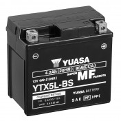 BATTERIE 12V 4 Ah YTX5L-BS YUASA MF SANS ENTRETIEN LIVREE AVEC PACK ACIDE (Lg114xL71xH106mm)