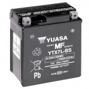 BATTERIE 12V 6 Ah YTX7L-BS YUASA MF SANS ENTRETIEN LIVREE AVEC PACK ACIDE (Lg114xL71xH131mm)