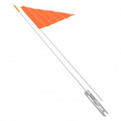 DRAPEAU SECURITE AVEC TIGE 1.50M ORANGE(VENDU A L UNITE) 3700948044704