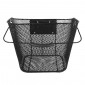 FRONT BASKET- STEEL MESH- NEWTON BLACK QUICK RELEASE ON CLIPS RPD 25,4/31,8mm 19L (Lg35xL25xH25)