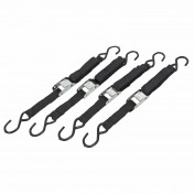 CARRYING STRAP FOR MOTORCYCLE WITH 2 HOOKS 27,5mm x 1,57M (4 STRAPS SET)