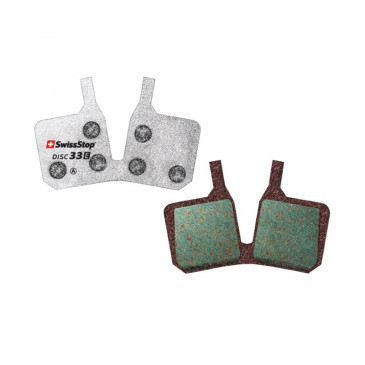 PLAQUETTE DE FREIN VTT MAGURA MT5 -MT7 - MT9 (SWISSSTOP ORGANIC - DISC 33E) (PAIRE SUR CARTE) - COMPATIBLE VAE 7640121223822
