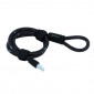 ANTITHEFT FOR BICYCLE -EXTENDER CABLE LOCK AUVRAY FOR HORSE SHOE LOCK (Ref 168946) Lg 1m. -Ø 10mm 3700807708891