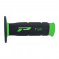REVETEMENT POIGNEE PROGRIP MOTO OFF ROAD 791 DOUBLE DENSITE BASE VERT/NOIR CLOSED END 115mm (CROSS/MX) (PAIRE) 0801766028181