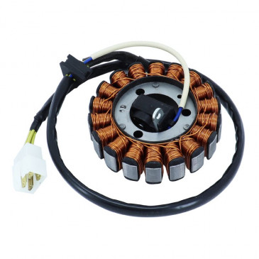 STATOR ALLUMAGE MAXISCOOTER ADAPTABLE MOTEUR APRILIA 125-200 SCRABEO LIGHT 2007>2009/BENELLI 400 VELVET 2003>2006/MALAGUTI 400 MADISON 2002>2006 (18 PÔLES) -SGR-