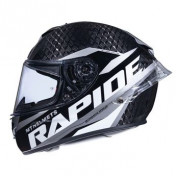 CASQUE INTEGRAL MT RAPIDE PRO CARBON C2 COMPETITION GRIS/NOIR BRILLANT XS (CALOTTE FIBRE SIMPLE ECRAN PINLOCK READY) 8434639028340