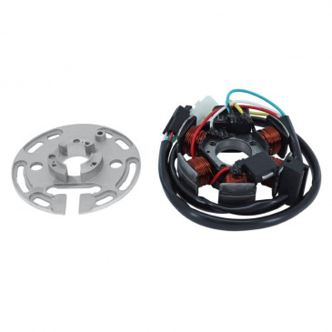 IGNITION STATOR FOR 50cc MOTORBIKE - DERBI 50 SENDA 1997>1999, 2003>2014 WITHOUT ELECTRIC STARTER (6 poles) -SELECTION P2R- 8434290544821