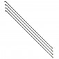 RAYON RENFORCE INOX NOIR 2,0mm AVEC TETE COUDEE EN 2,3mm L 268mm SAPIM AVEC ECROUS (VENDU PAR 4) 5400540124047