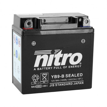 BATTERY 12V 9 Ah NB9-B NITRO SLA SANS ENTRETEIN "READY TO USE" (Long 135mm x Wd 75mm x Ht 139mm) 5414837144861