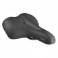 SELLE ROYAL FLOAT LOISIR AVEC TROU CENTRAL A MEMOIRE DE FORME RELAXED NOIR 251x228mm 628g