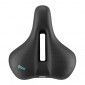 SELLE ROYAL FLOAT LOISIR AVEC TROU CENTRAL A MEMOIRE DE FORME RELAXED NOIR 251x228mm 628g