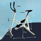 SWIMMING POOL EXERCISE BIKE V1 - (colors choice : silver-white- blue-grey- yellow- pink-red )