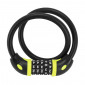ANTIVOL VELO CABLE A COMBINAISON AUVRAY DIAM 12 mm L 65 cm NOIR MAT 3700807708143