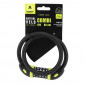 ANTIVOL VELO CABLE A COMBINAISON AUVRAY DIAM 12 mm L 65 cm NOIR MAT 3700807708143