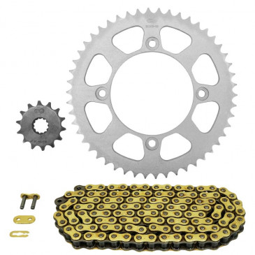 CHAIN AND SPROCKET KIT FOR BETA 50 RR SM 2012>2017, 50 RR MOTARD SPORT 2014>2018, RR MOTARD 2012>2017 428 14x50 (Ø SPROCKET 100/120/8.5/16) -AFAM-